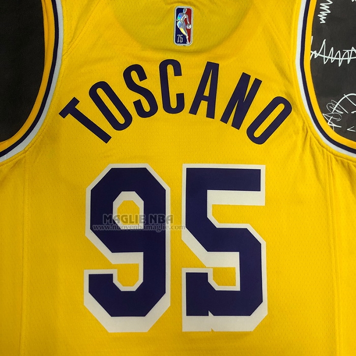 Maglia
 Juan Toscano-Anderson NO 95 Los Angeles Lakers Icon 75th Anniversary 2021-22 Giallo
